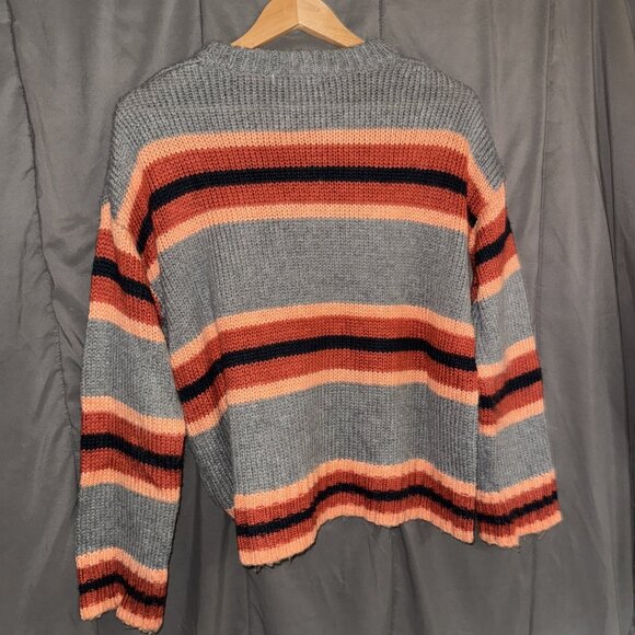 Urban Outfitters Striped Sweater Womens S/P Oversized Relaxed Ugly Sweater - Picture 3 of 8